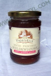 MIÓD, Wielokwiatowy, 350 g. miody Fujarskich