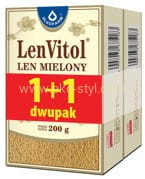 OLEOFARM, Siemię lniane mielone, 200 + 200 g.