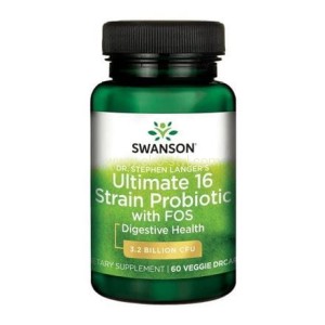 SWANSON, ULTIMATE 16 STRAIN PROBIOTIC 60 kaps.