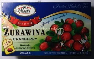 MALWA, Herbatka Żurawinowa fix