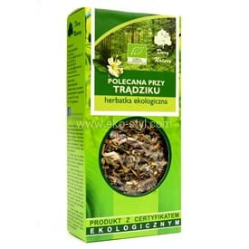 Dary Natury Herbata Polecana przy TRĄDZIKU EKO - 50 g.