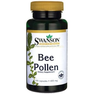 SWANSON, Bee Pollen (pyłek pszczeli) 400mg 100 kaps.