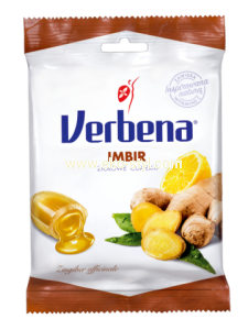 VERBENA, Imbir, cukierki ziołowe 60 g. 