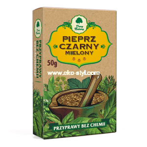 Dary Natury Przyprawa PIEPRZ CZARNY mielony - 50 g.