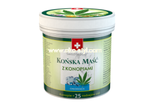 Swiss Medicus, Maść Końska z Konopiami, chłodząca 250ml