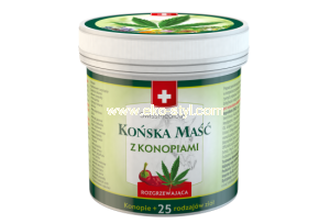 Swiss Medicus, Maść Końska z Konopiami, rozgrzewająca 250ml 