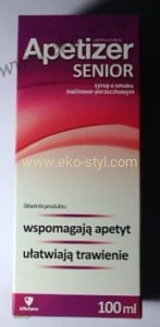 APETIZER SENIOR, syrop o smaku malinowo-porzeczkowym, 100 ml