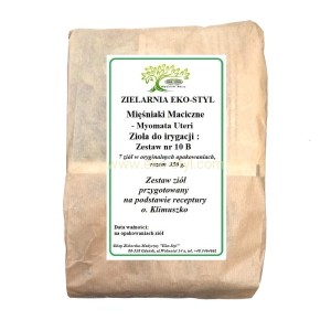 Mięśniaki Maciczne, irygacje (nr 10 b)  Zioła  w/g rec. o.Klimuszko  /Zestaw ziół