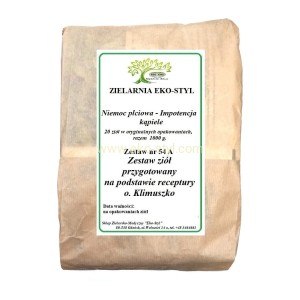  Impotencja, kąpiele (nr 54 a) Zioła w/g rec. o. Klimuszko / Zestaw ziół