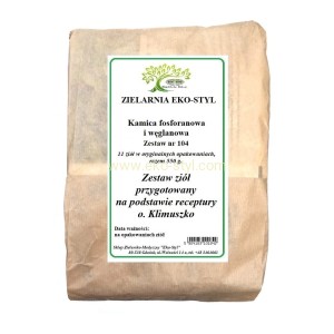  Kamica fosforanowa i węglanowa (nr 104) Zioła w/g rec. o. Klimuszko /Zestaw ziół