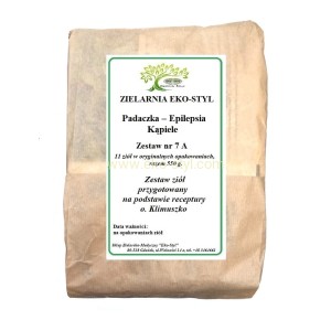 Padaczka, kąpiele (nr 7 a) Zioła  w/g rec. o. Klimuszko /Zestaw ziół