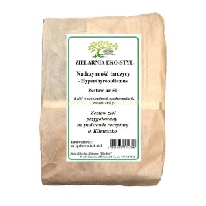 Nadczynność tarczycy (nr 50)  Zioła w/g rec. o. Klimuszko /Zestaw ziół