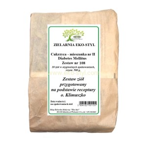 Cukrzyca II (nr 108) Zioła w/g rec. o. Klimuszko /Zestaw ziół