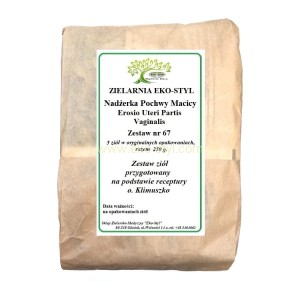 Nadżerka pochwy macicy (nr 67) Zioła w/g rec. o. Klimuszko /Zestaw ziół