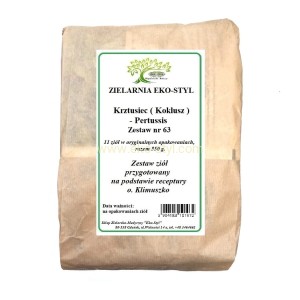 Krztusiec, koklusz (nr 63) Zioła w/g rec.o. Klimuszko /Zestaw ziół