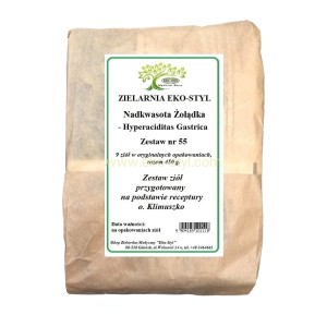 Nadkwasota żołądka (nr 55) Zioła w/g rec. o. Klimuszko/Zestaw ziół