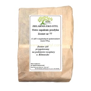 Zapalenie Przełyku (nr 77)  Zioła w/g rec. o. Klimuszko /Zestaw ziół
