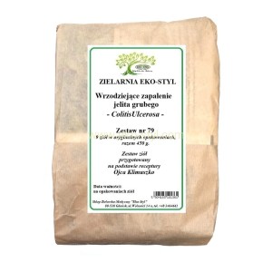 Zapalenie jelita grubego (nr 79)  Zioła w/g rec.  o. Klimuszko /Zestaw ziół