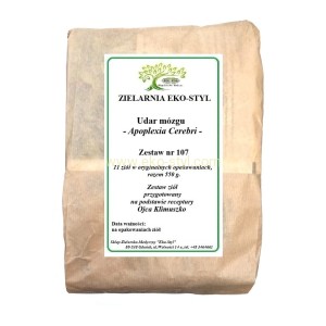 Udar mózgu (nr 107)  Zioła  w/g rec. o. Klimuszko /Zestaw ziół