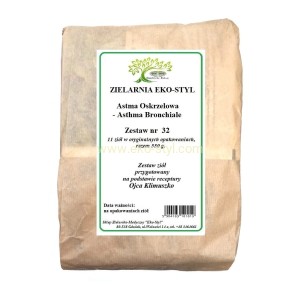  Astma,Dychawica Oskrzelowa(nr.32) Zioła w/g rec. o. Klimuszko /Zestaw ziół