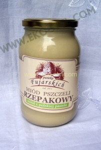 MIÓD, Rzepakowy, 1,25 kg, miody Fujarskich