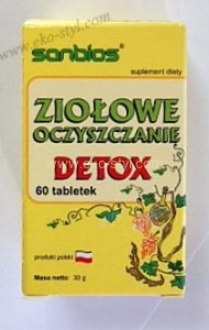 Sanbios, DETOX, ziołowe oczyszczanie, 60 tabl.