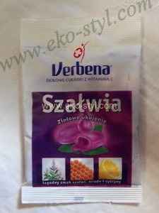 VERBENA, SZAŁWIA, cukierki ziołowe 60 g.