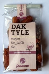 Fresano, Daktyle suszone bez pestki, BIO 150 g.
