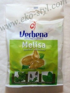 VERBENA, MELISA, cukierki ziołowe 60 g.