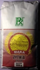 Mąka Żytnia, Typ 720, 1000 g, Radix-Bis