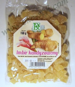 IMBIR kandyzowany, 150 g., Radix-Bis