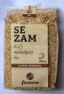 Fresano, Sezam Biały niełuskany, BIO 250 g.