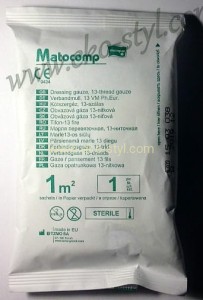 MATOCOMP, gaza opatrunkowa jałowa, 1 m2